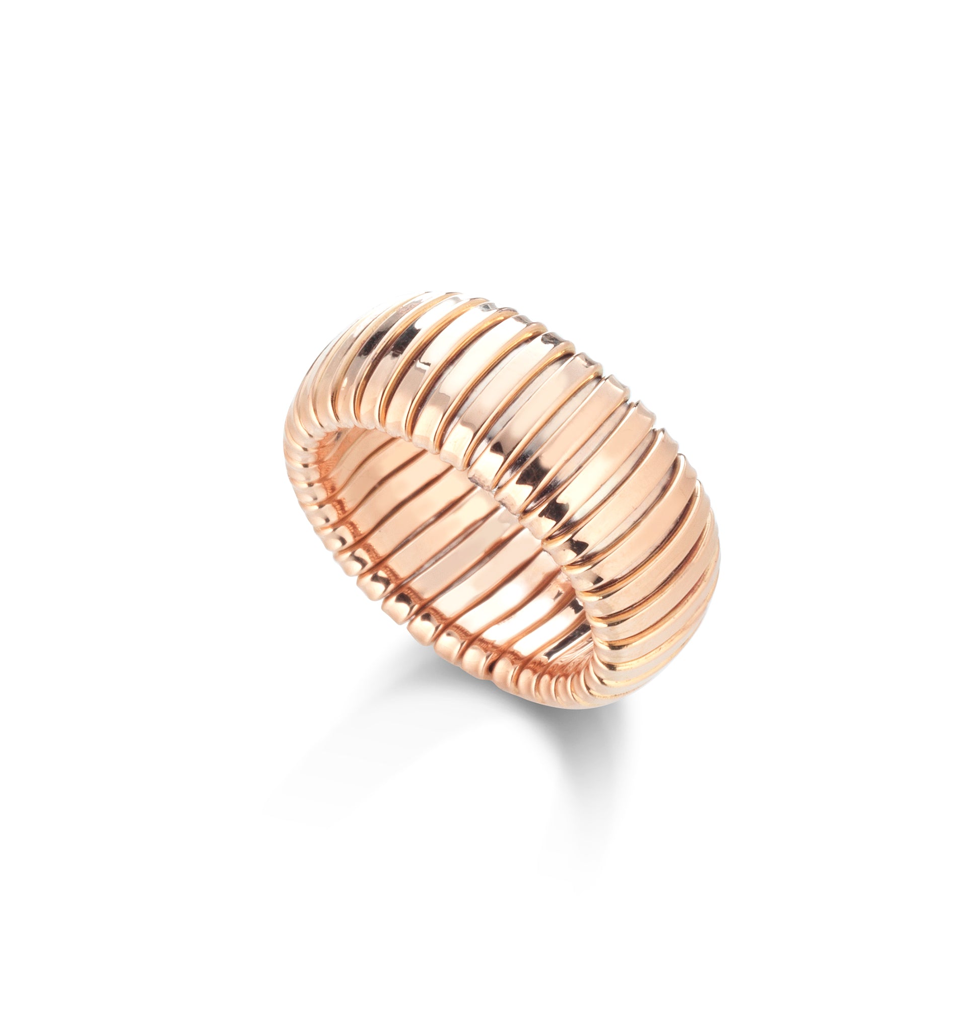 18K Rose Gold Tubogas Bold Ring