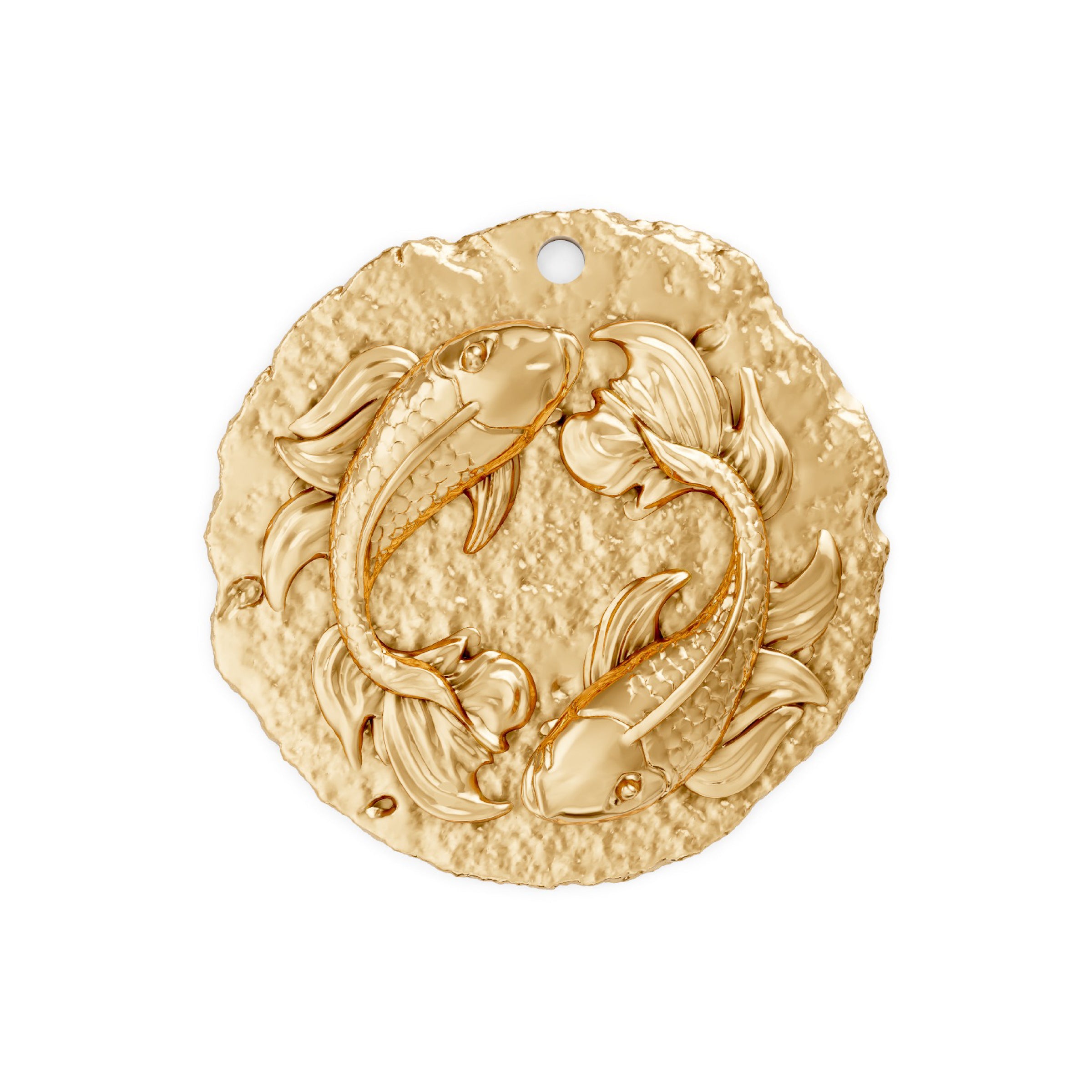 Pisces Zodiac Medallion