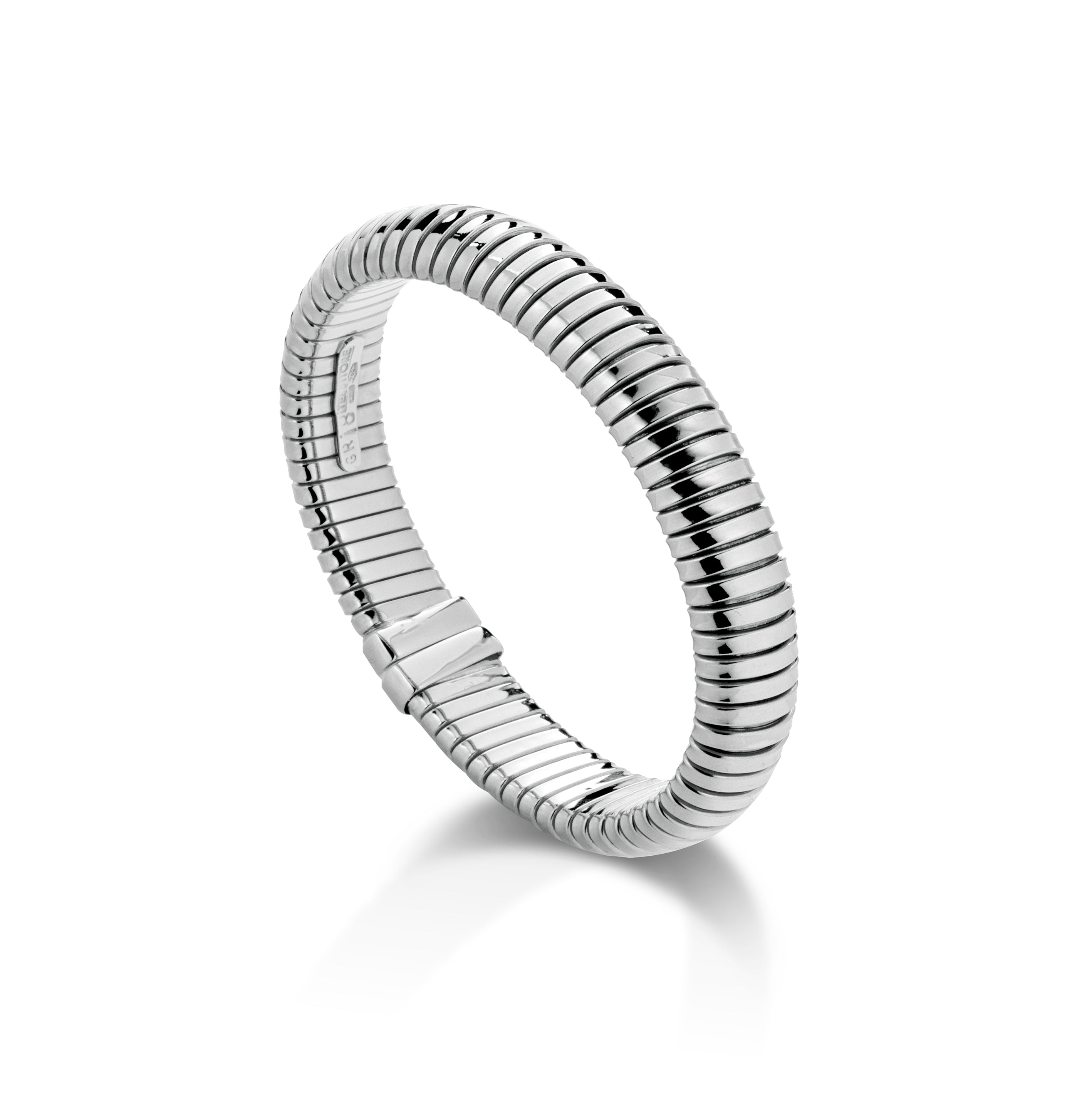 18K White Gold Tubogas Cuff Bracelet