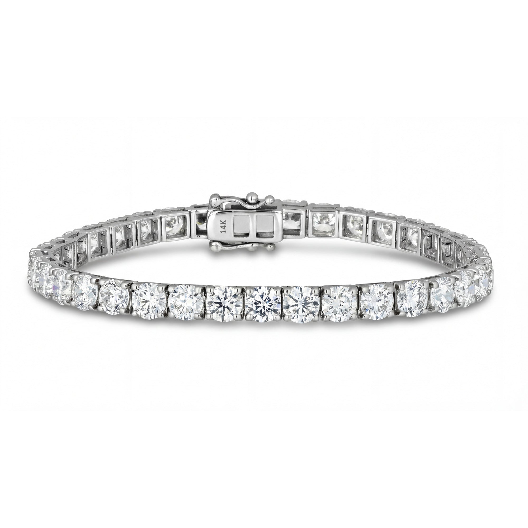 Diamond Tennis Bracelet 4 prong white gold