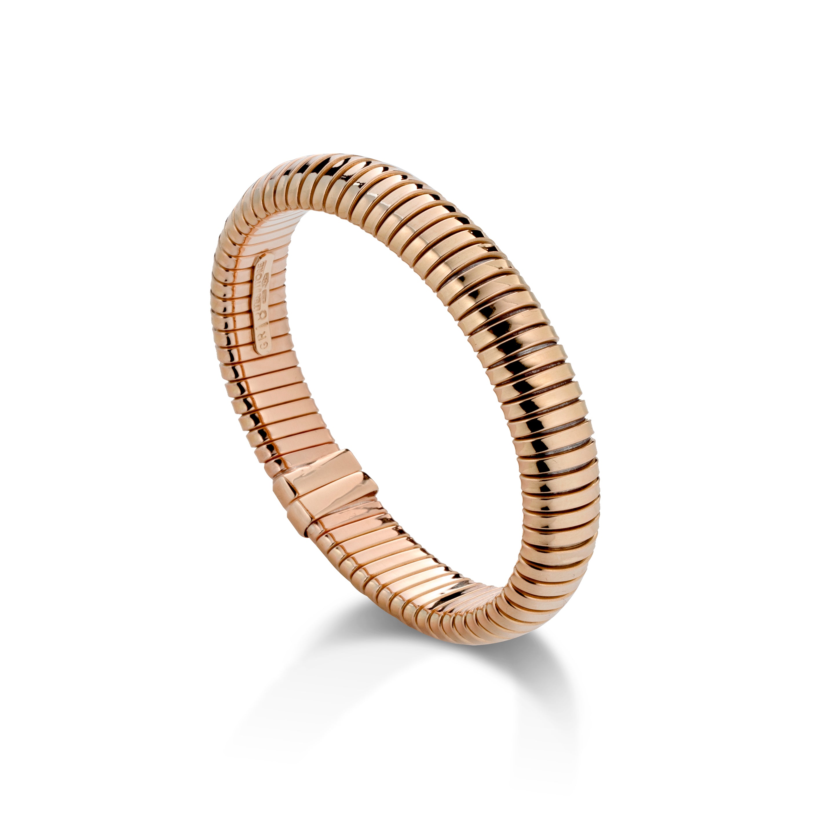 18K Rose Gold Tubogas Cuff Bracelet 